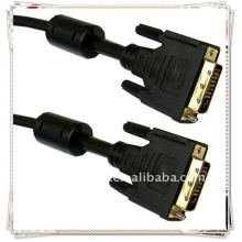 Câble DVI noir DVI vers DVI de 1,8 m 6FT noir vers mâle DELL DVI-D vers DVI-D Moniteur LCD Câble vidéo pour PC